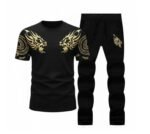 Men's Premium Printed Hooded Tracksuit (2 Pcs) - Image 2