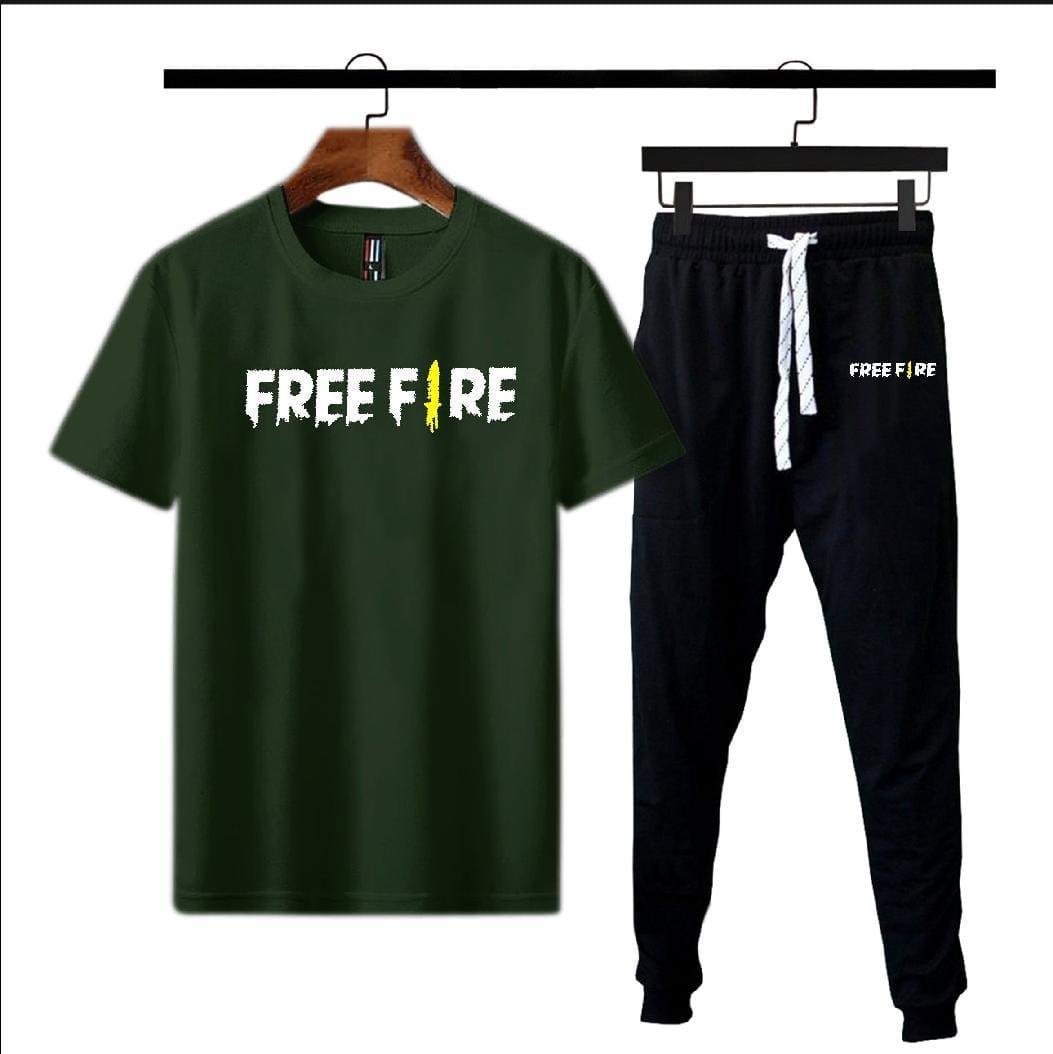 1785061091871 Mens Printed Polyester Track Suit For Free Fire Players - Image 1