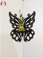 3Pcs Butterfly Wall Shelf Black MDF Small Space Decor - Image 4