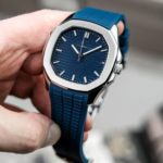 Men's Water Resistant Quartz Watch with Textured Rubber Strap - Image 3