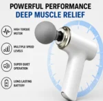 Mini Massage Gun Deep Tissue Muscle Massager | Portable Handheld Percussion Massager | Rechargeable - Image 6