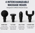 Mini Massage Gun Deep Tissue Muscle Massager | Portable Handheld Percussion Massager | Rechargeable - Image 7