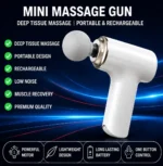 Mini Massage Gun Deep Tissue Muscle Massager | Portable Handheld Percussion Massager | Rechargeable