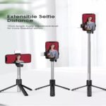Foldable Selfie Stick with LED Light & Bluetooth Remote - Image 9